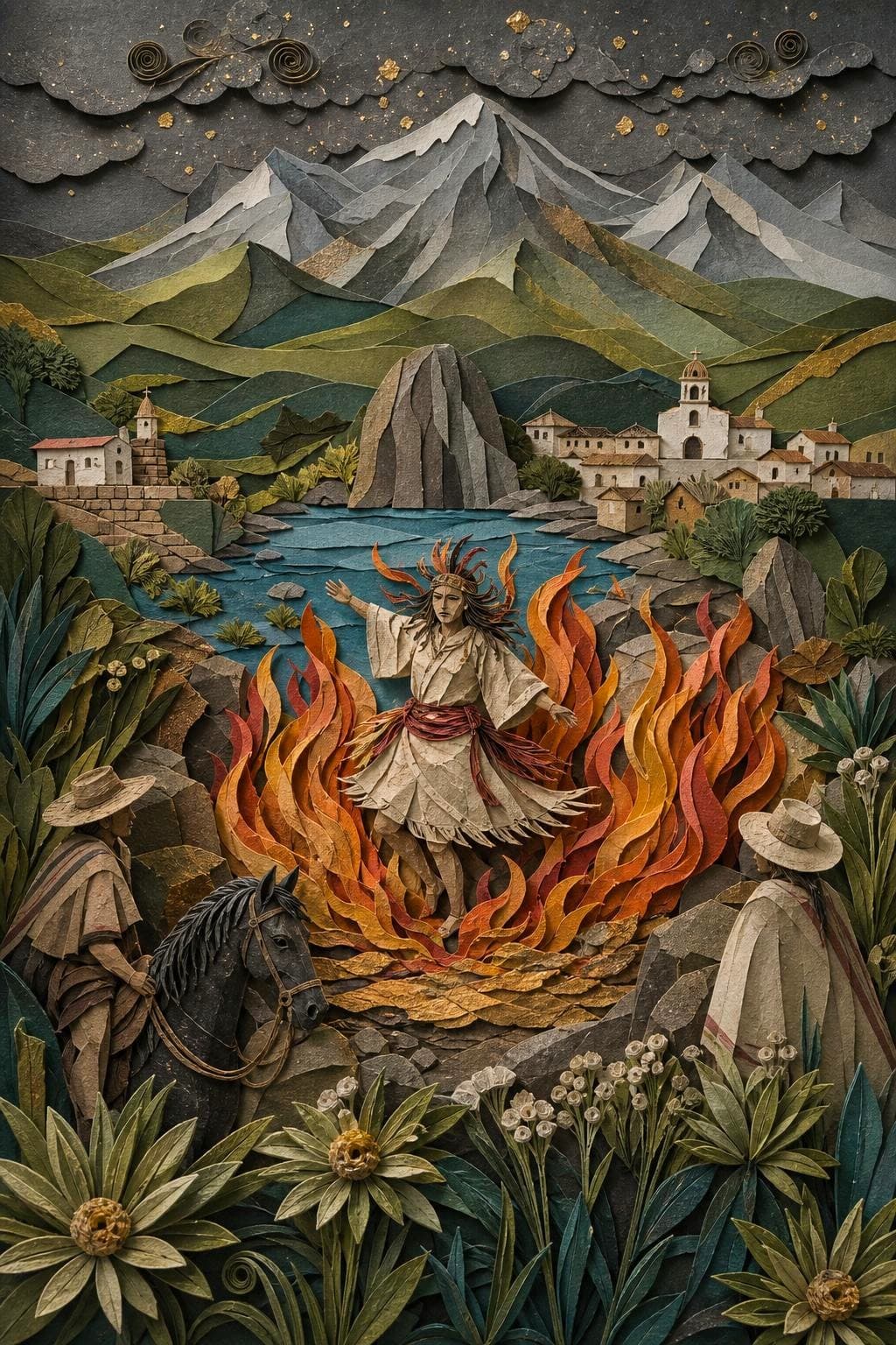 El cerro encantado: segunda escena del relato