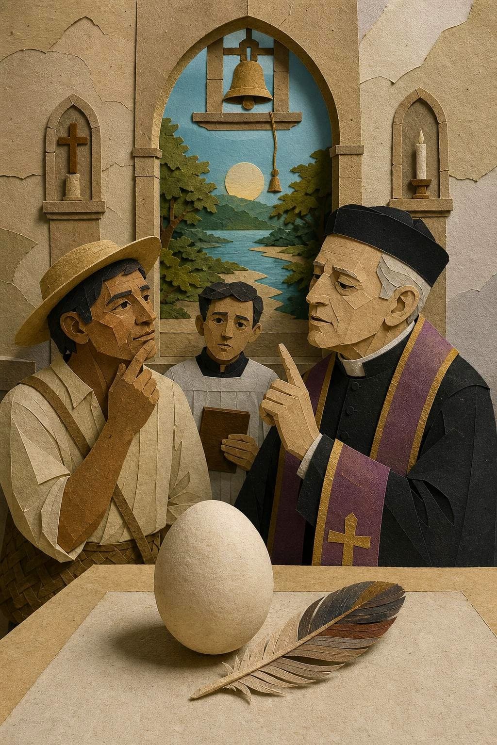 El desayuno del indio: segunda escena del relato