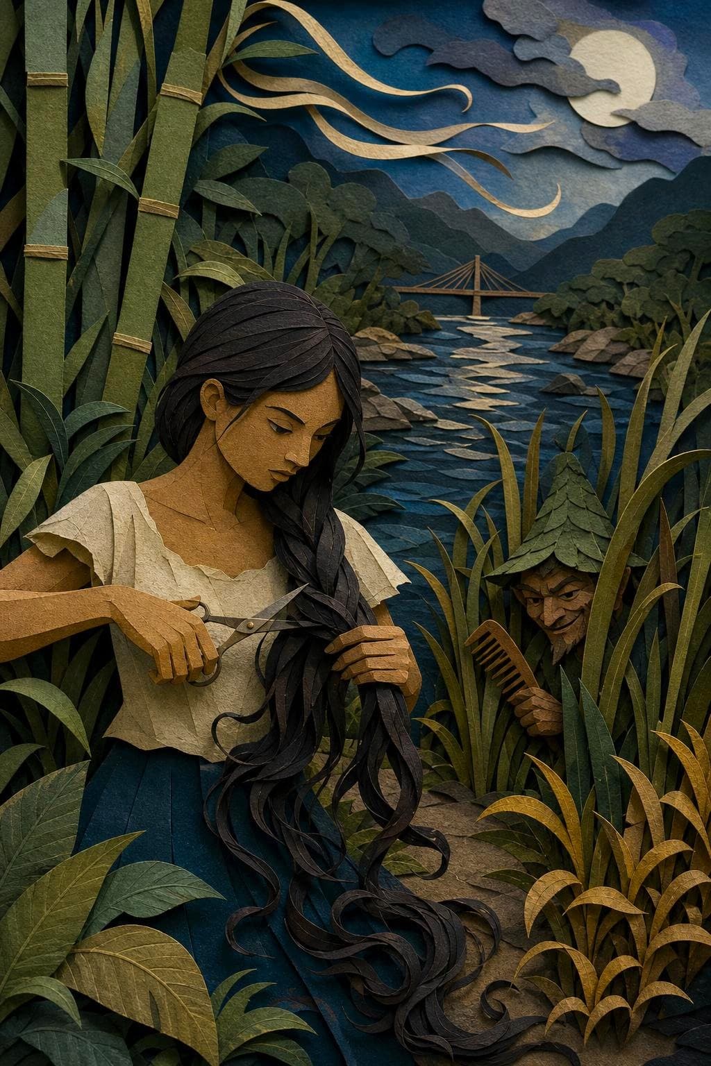 El Duende Peluquero: segunda escena del relato