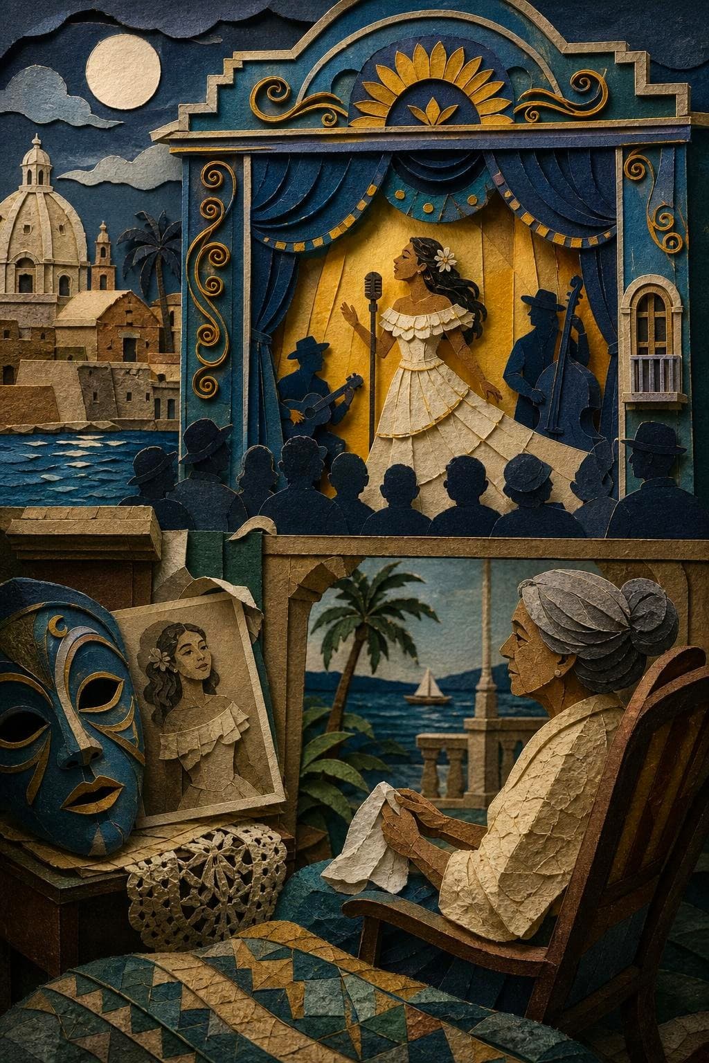 El fantasma del teatro azul: segunda escena del relato