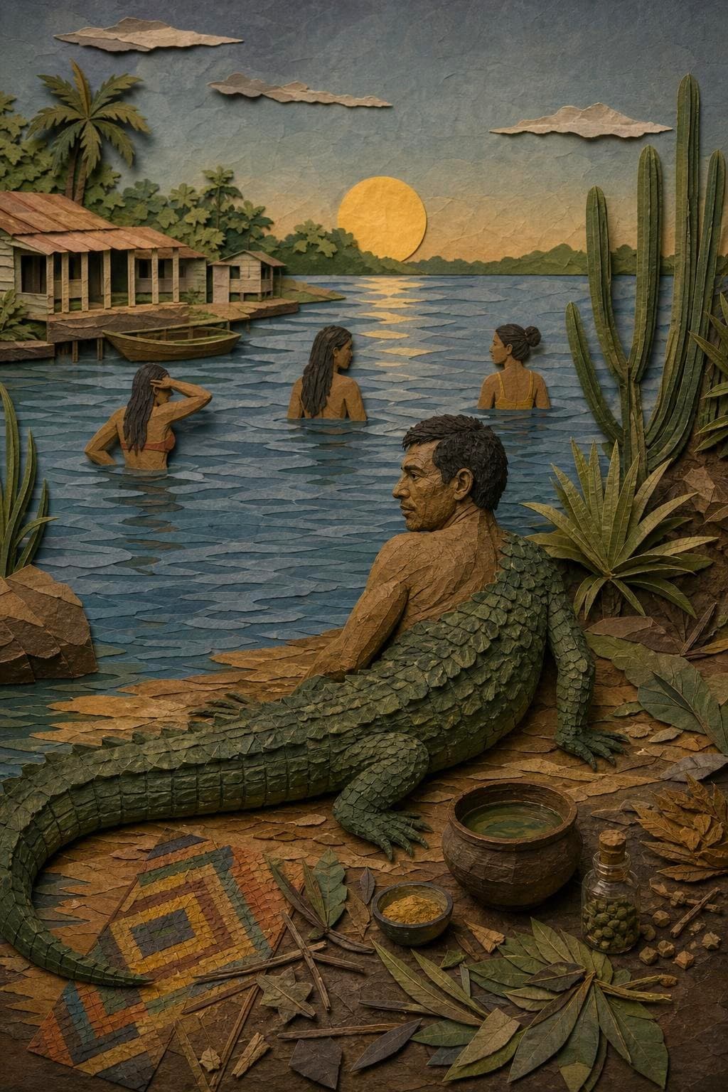 El hombre caimán: segunda escena del relato