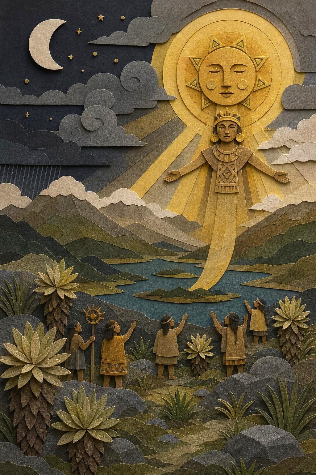 El Sol y la Luna: segunda escena del relato