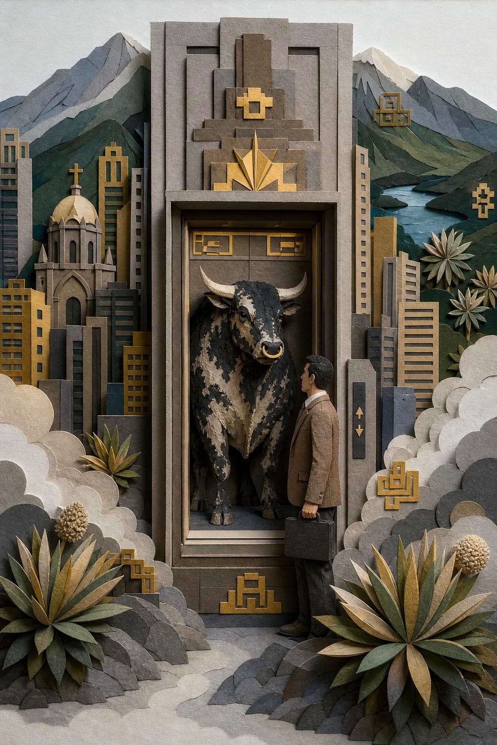 El toro en el ascensor: el acto del relato