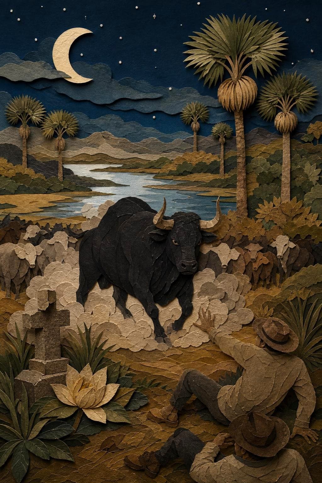 El toro negro Patorreal: segunda escena del relato