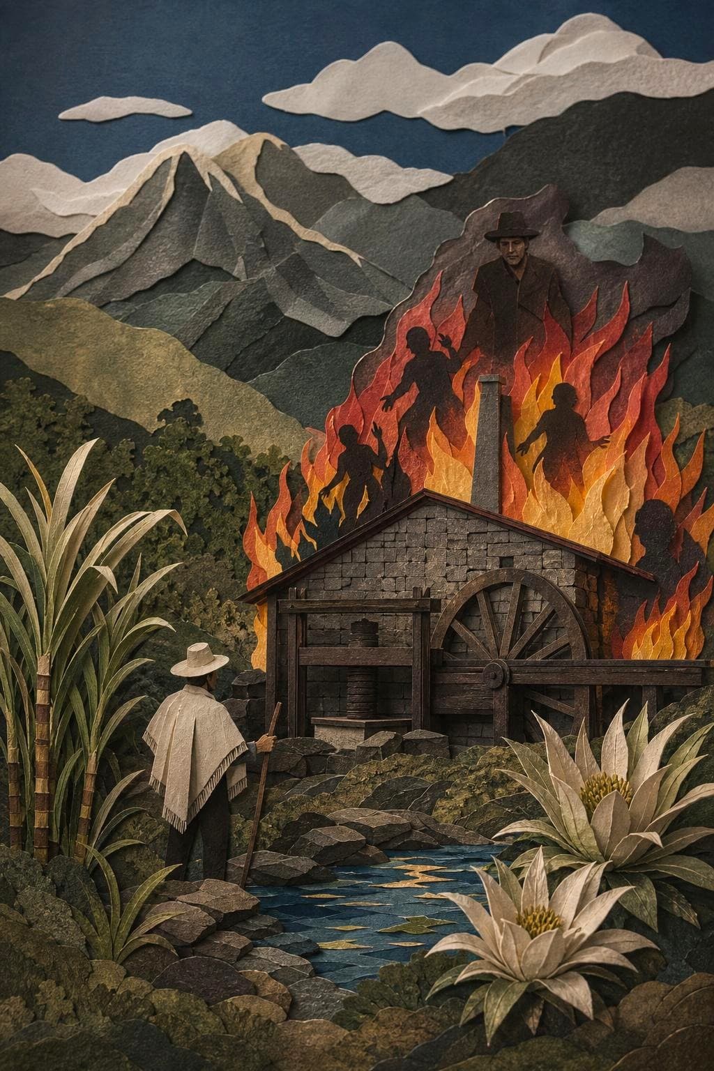 El trapiche ardiendo: segunda escena del relato