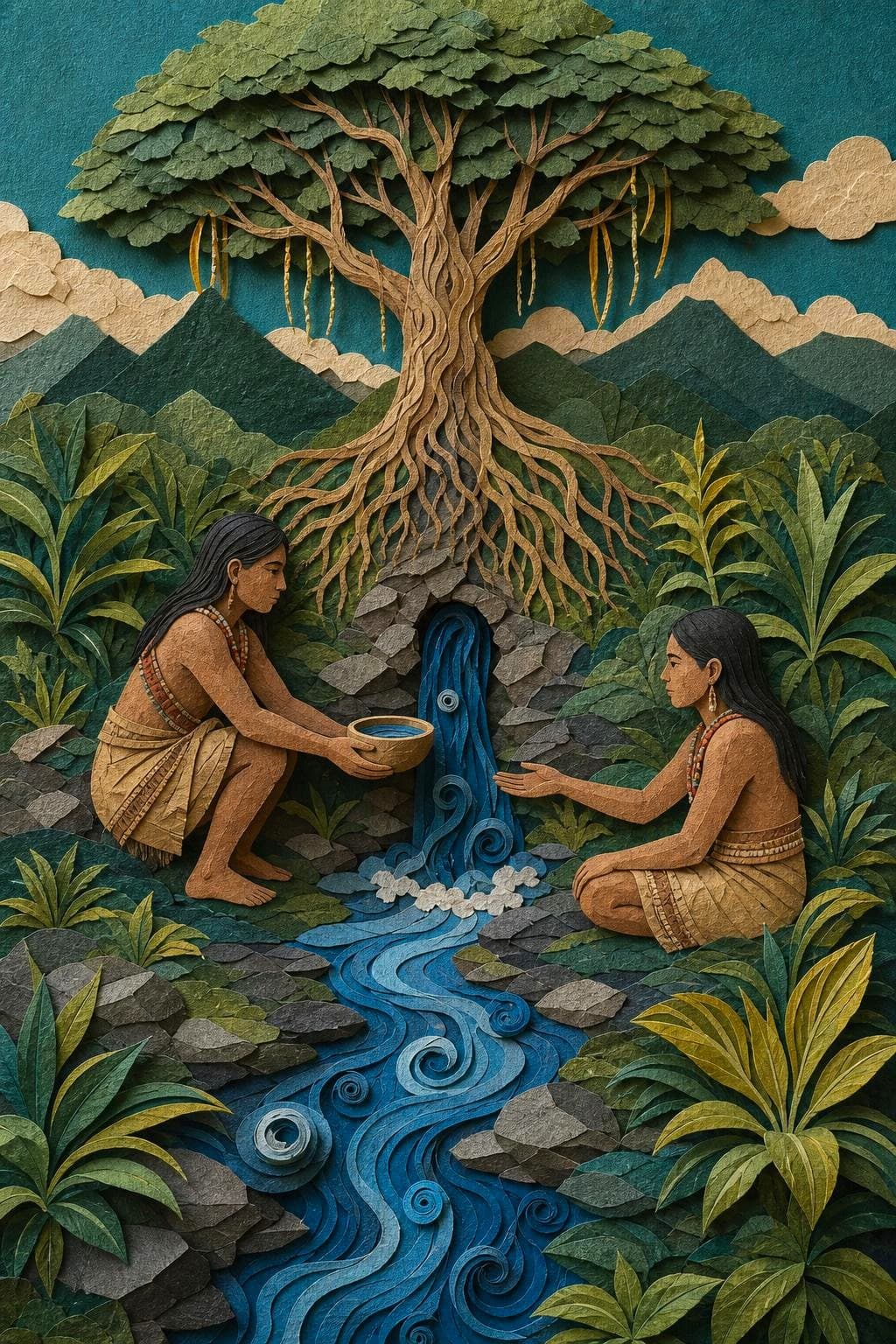 Héntserá y el agua: el acto del relato