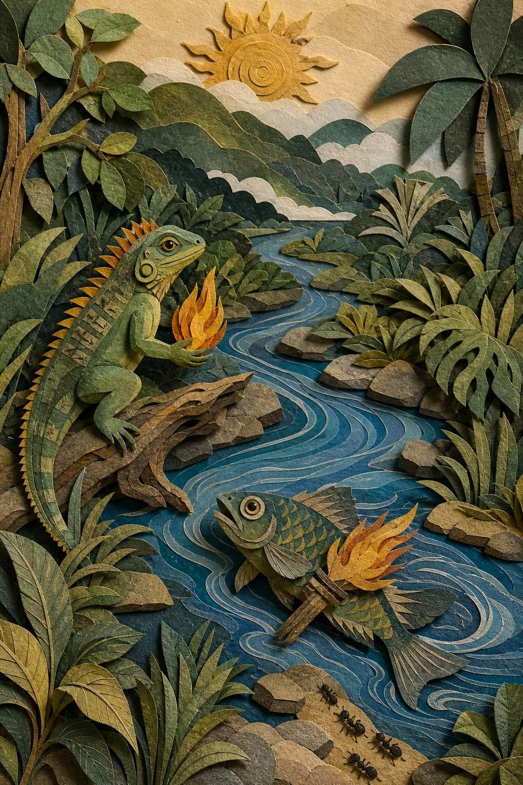 Hímo, la iguana y la candela: el acto del relato