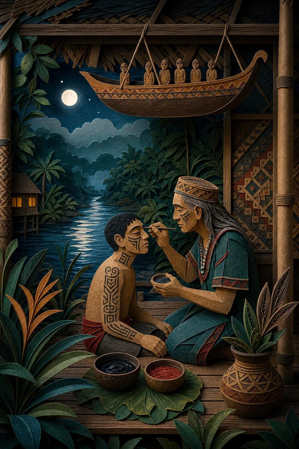 La barca de los espíritus: segunda escena del relato