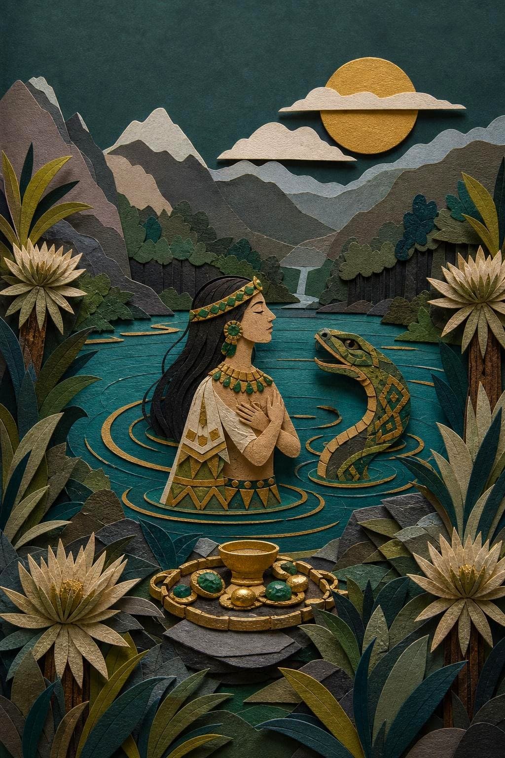 Guaginasie, hija del agua: segunda escena del relato