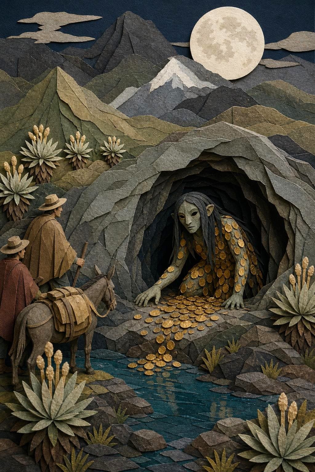 La cueva de la pisca: segunda escena del relato