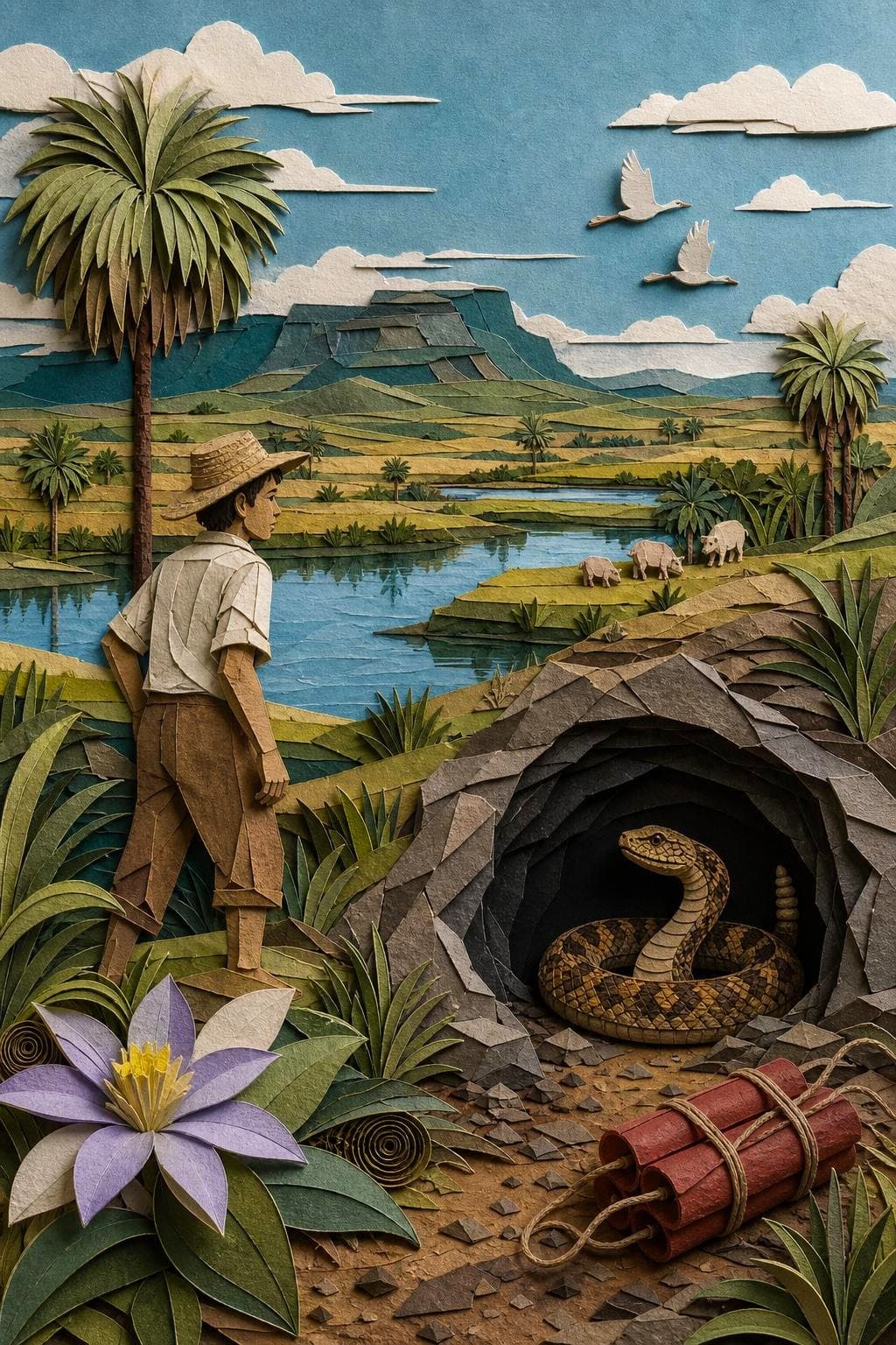 La culebra cascabel: el acto del relato