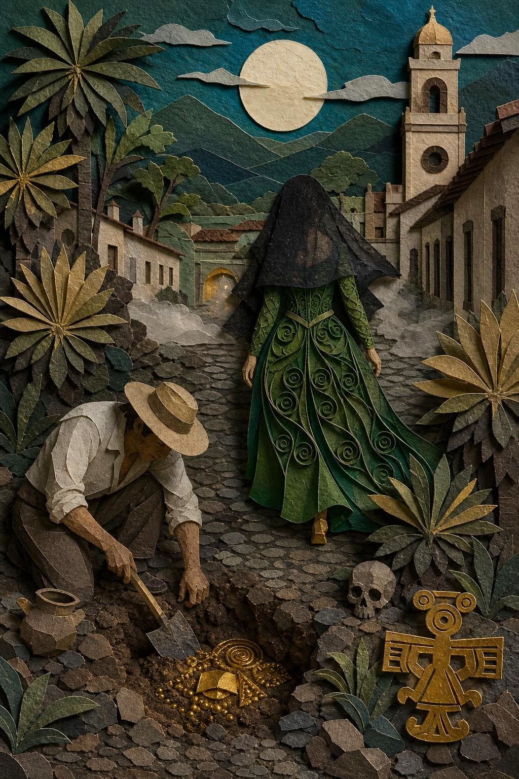 La dama verde: segunda escena del relato