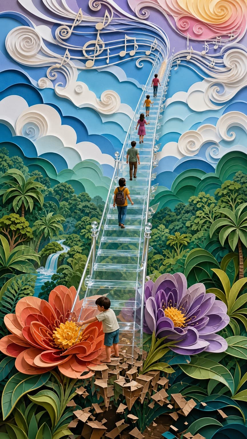 La escalera del cielo: segunda escena del relato