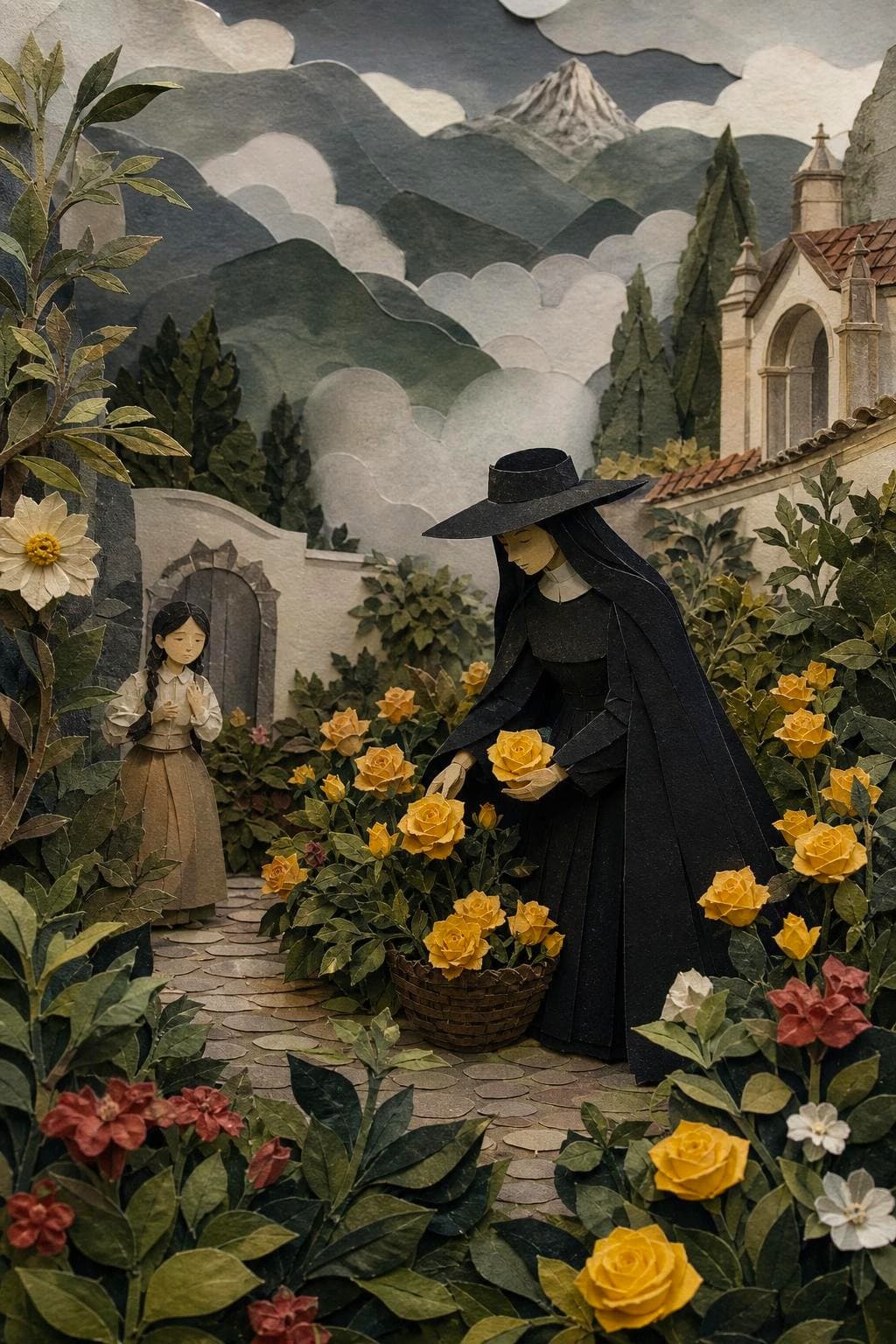 La monja de las rosas: segunda escena del relato