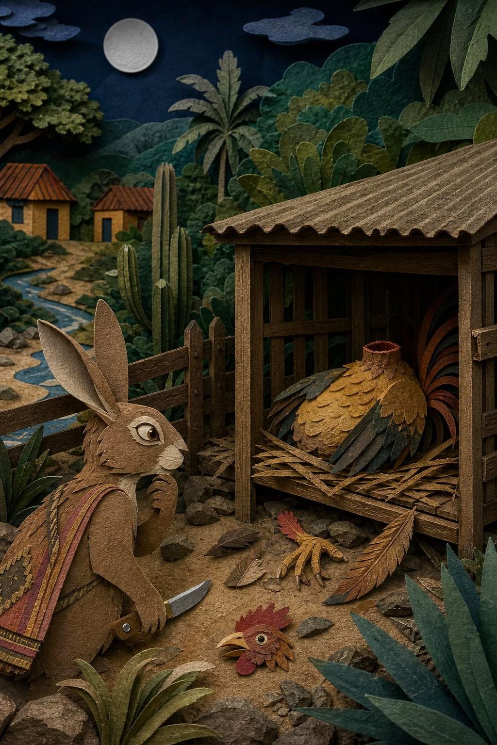 La muerte de tío conejo: segunda escena del relato