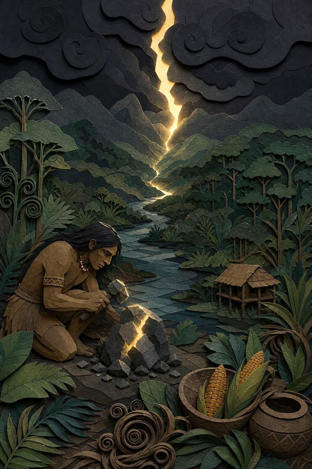 La oscuridad: segunda escena del relato