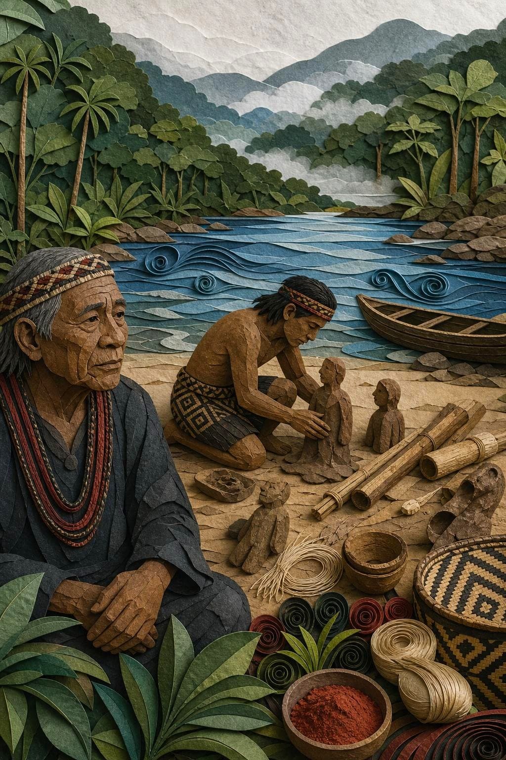 Ewandam y la gente de barro: segunda escena del relato