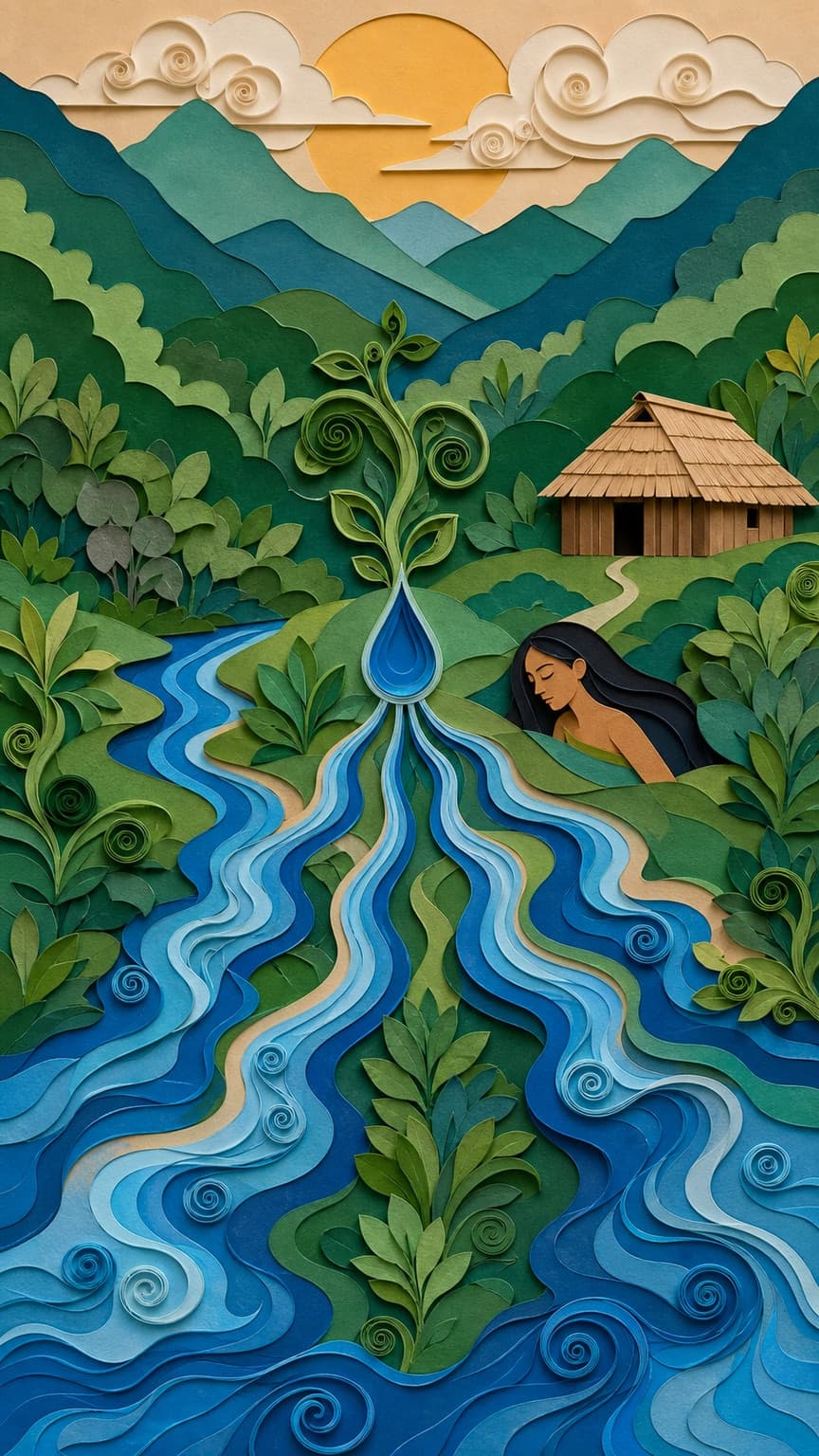 Lisha, la madre del agua: segunda escena del relato