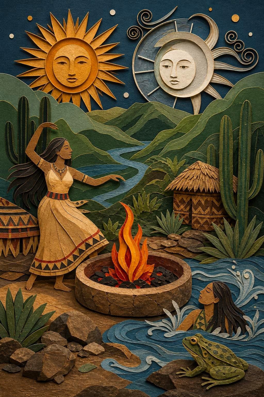 Los Dos Caminos del Cielo: segunda escena del relato