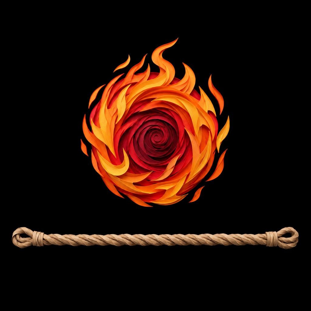 La bola de fuego: lo que quedó del relato