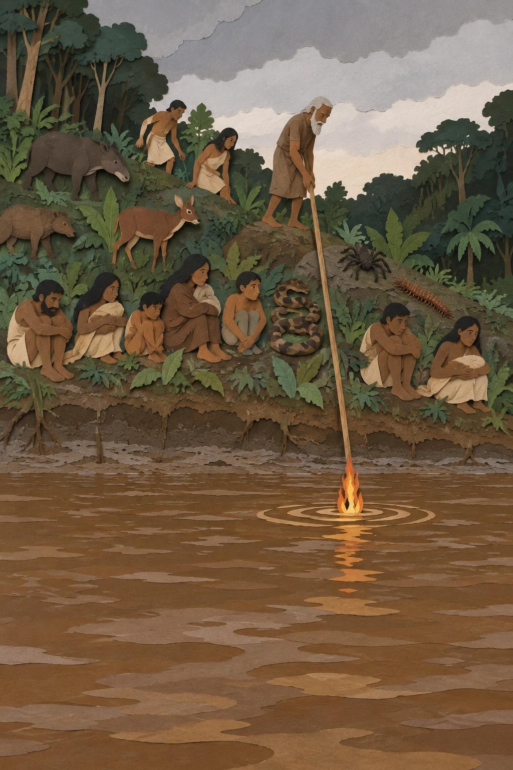 El Diluvio (Guinadoma): el acto del relato
