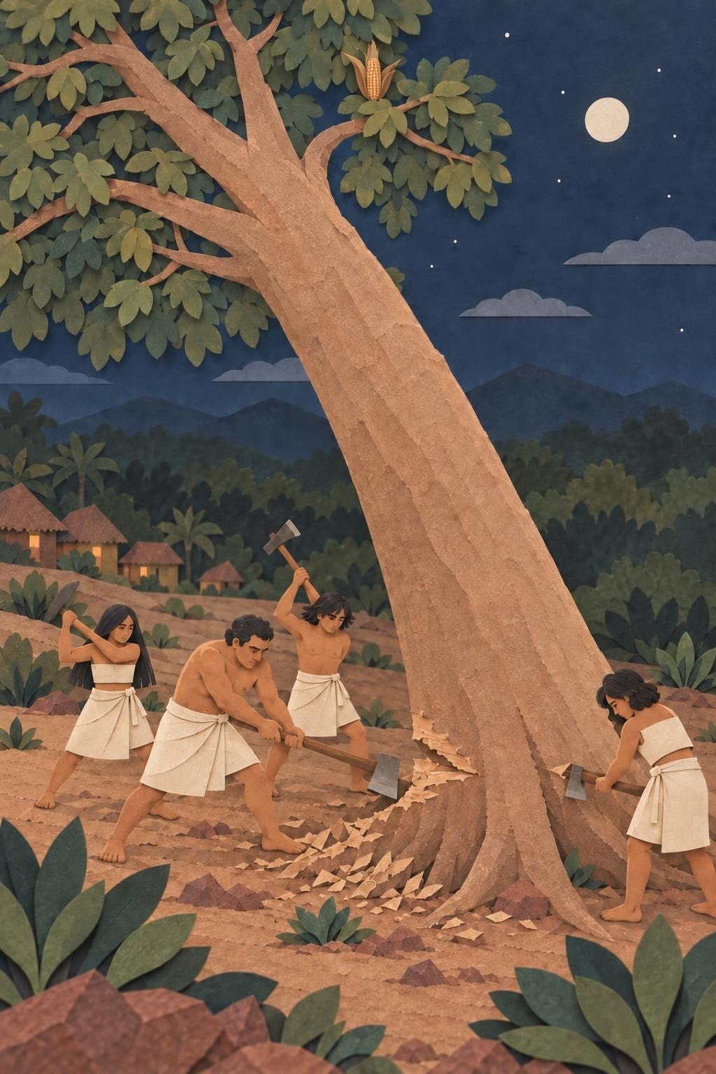 La ceiba que guardaba el maíz: el acto del relato