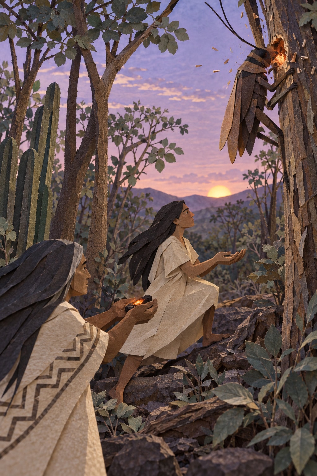 El origen del fuego: el acto del relato