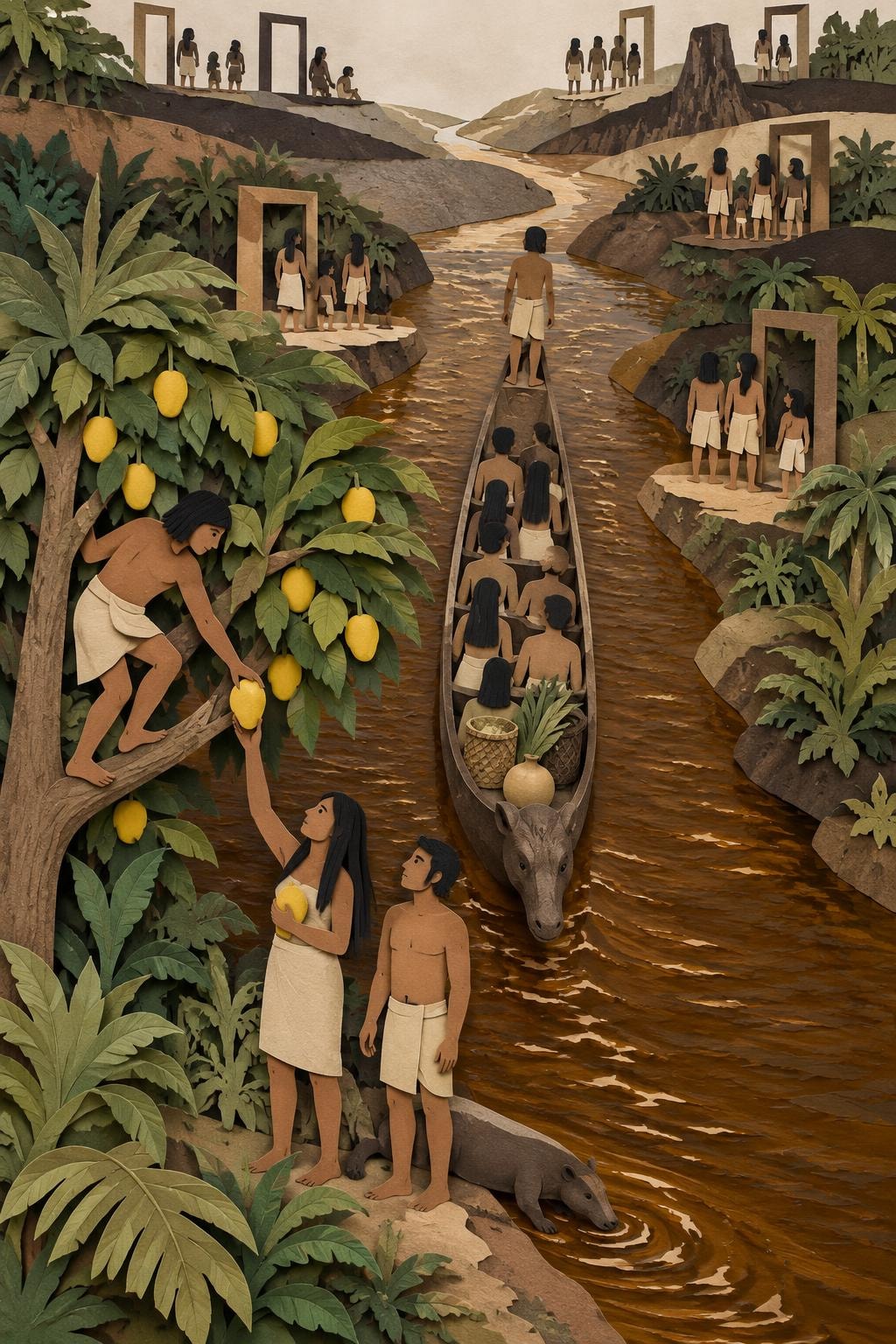La Canoa de Transformación y el origen de los pueblos: el acto del relato
