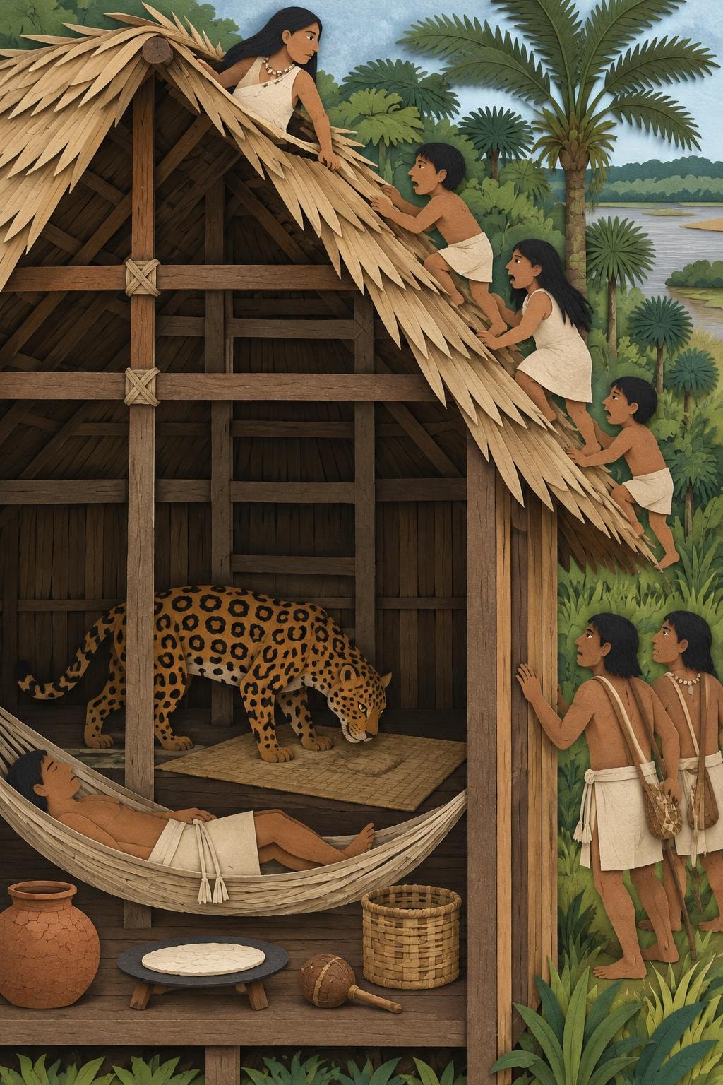 El jaguar en la casa Tsorueto: el acto del relato