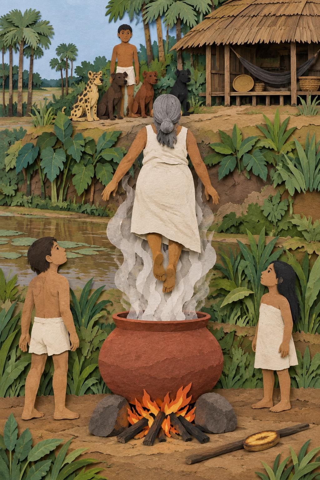 Los hermanos y la mujer del monte: el acto del relato