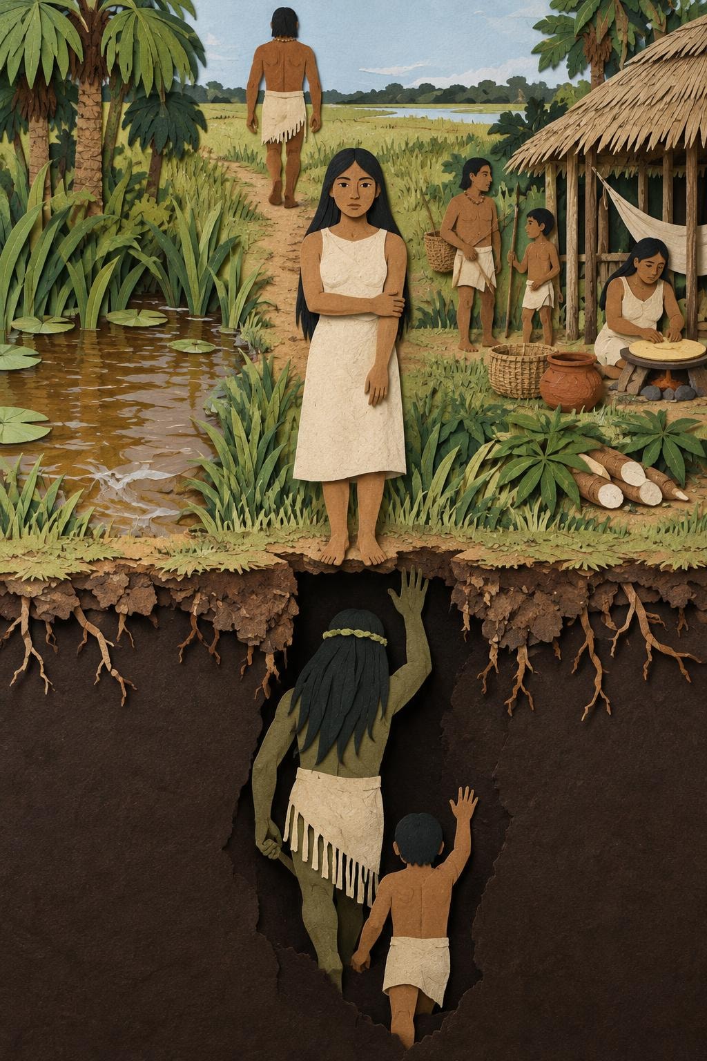 La mujer y el áinawi: el acto del relato