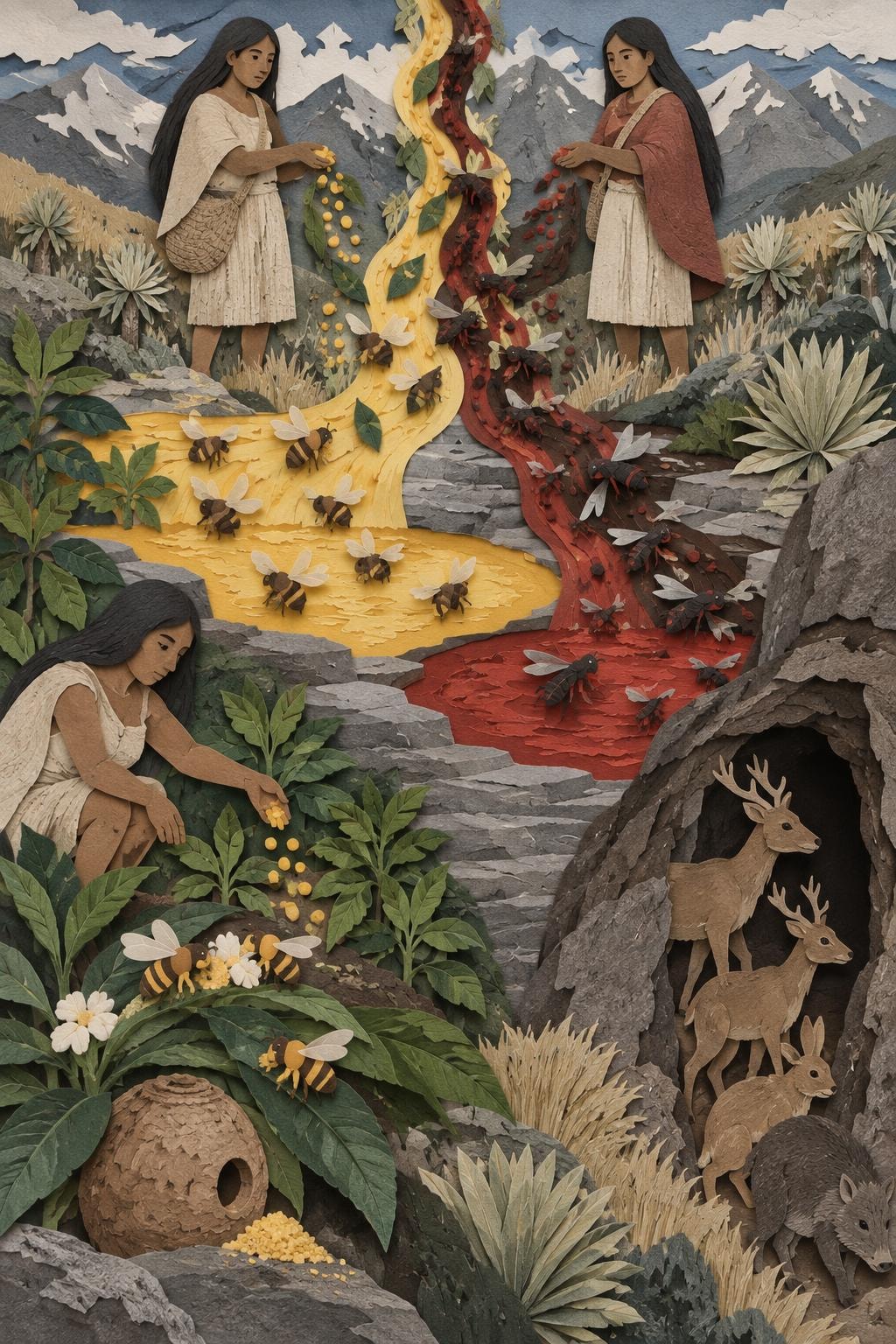 Las hijas del Sol y el ordenamiento de la miel: el acto del relato