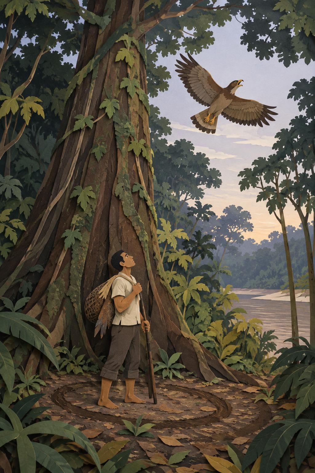 Origen del gavilán: el acto del relato