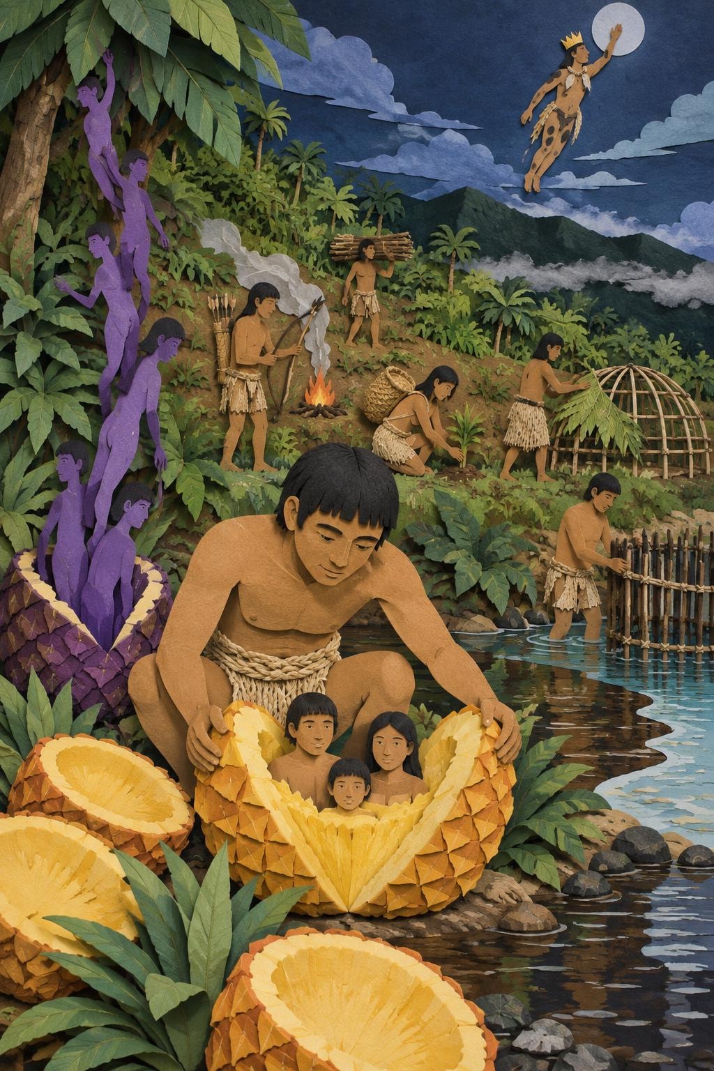 Sabaseba y los hijos de la piña: el acto del relato